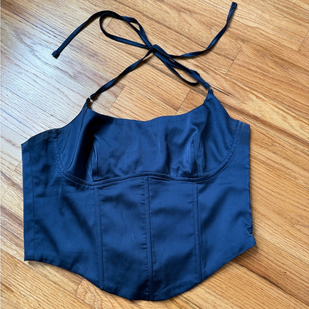 Edikted Navy Blue Corset